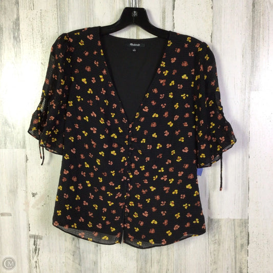 Top Short Sleeve By Madewell In Black, Size: S