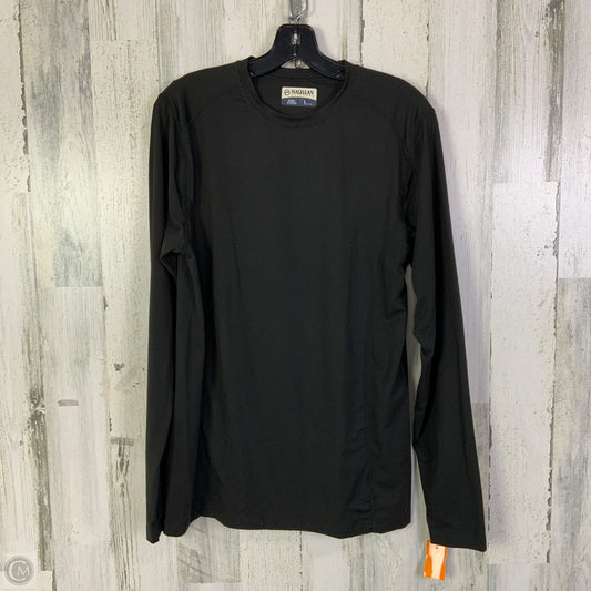 Athletic Top Long Sleeve Crewneck By Magellan In Black, Size: L