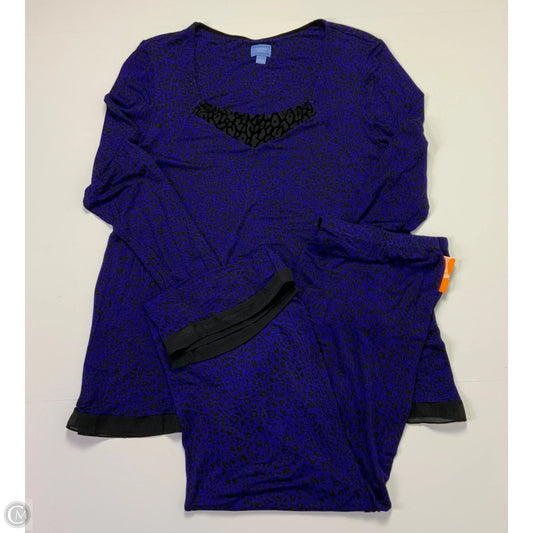Pajamas 2pc By Simply Vera In Blue, Size: L