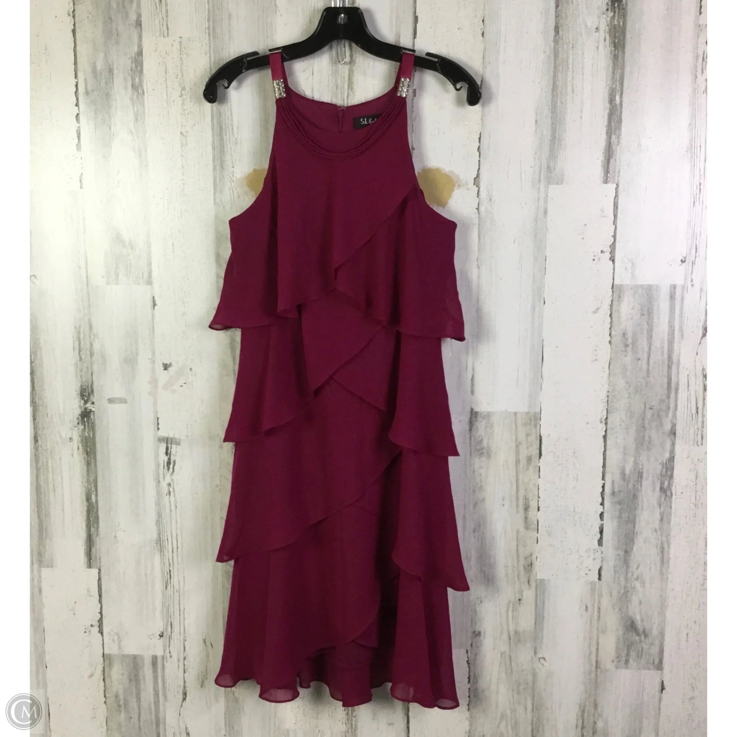 Dress Party Short By Sl Fashions In Purple, Size: M