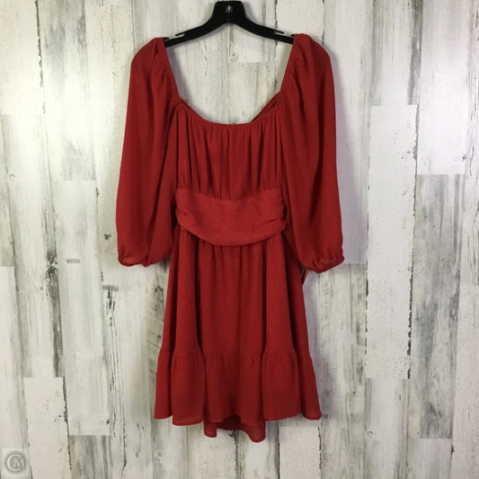 Dress Casual Short By Exlura In Red, Size: M