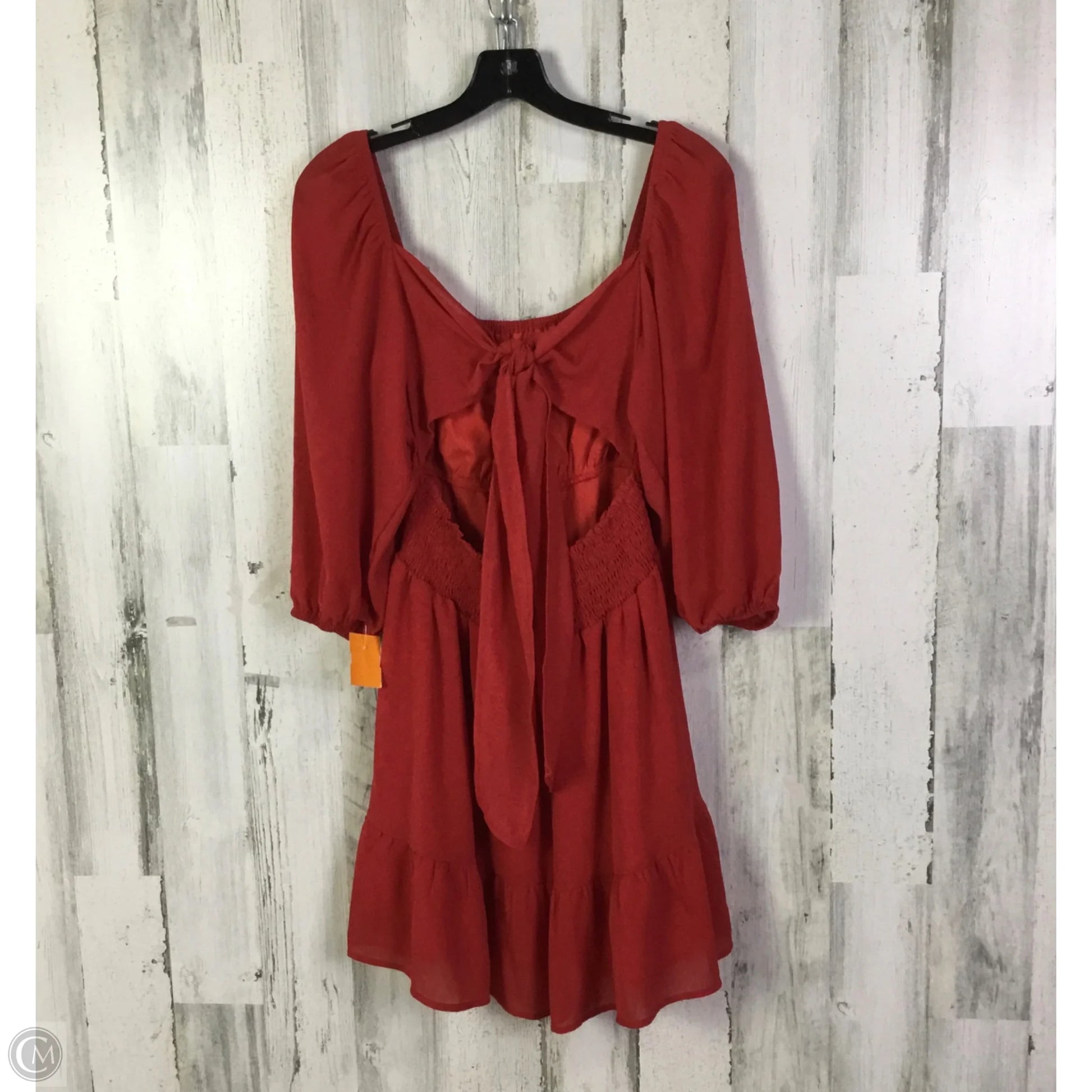 casual dark red dress Auvina Plus Size Casual Women's Elegant Dark Red Dress, Suitable For Daily Commute High Tea Summer