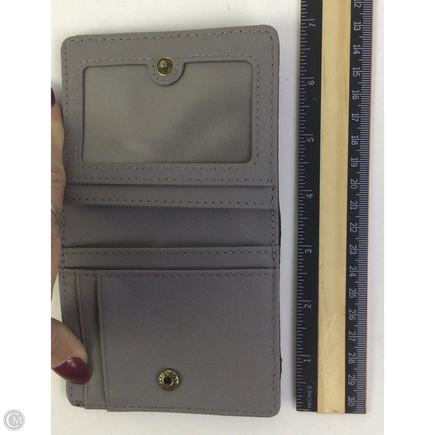 Wallet Leather By Fossil, Size: Small