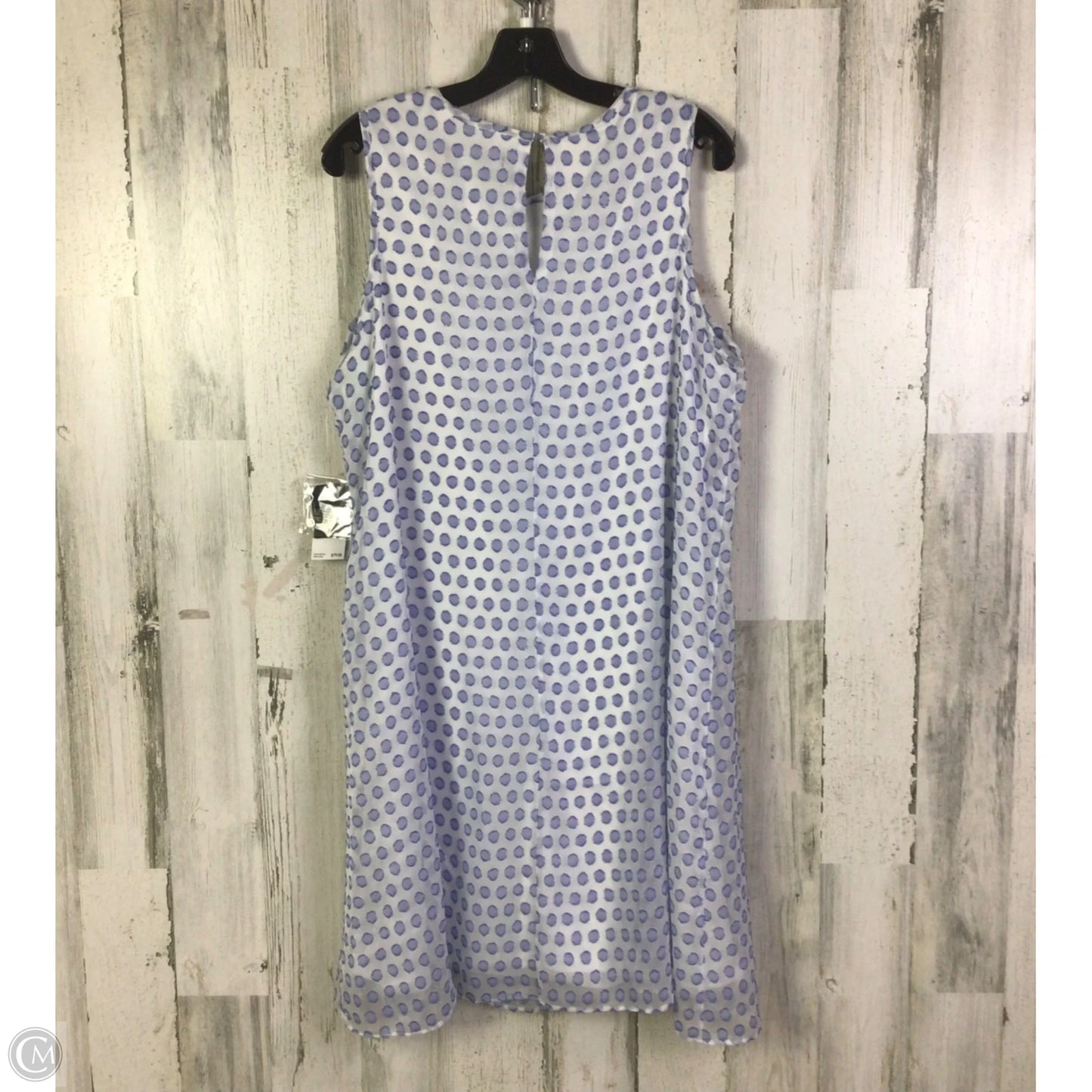 Dress Casual Short By Nine West Apparel In Blue & White, Size: L