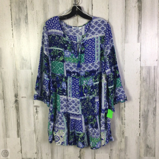 Dress Casual Short By Blue Island In Blue, Size: L