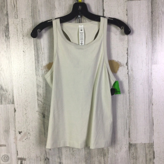 Athletic Tank Top By Lululemon In Cream, Size: 10