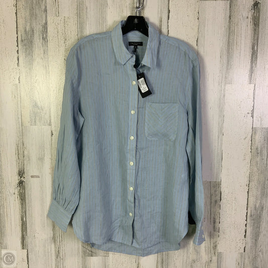 Blouse Long Sleeve By Rag And Bone In Blue, Size: M