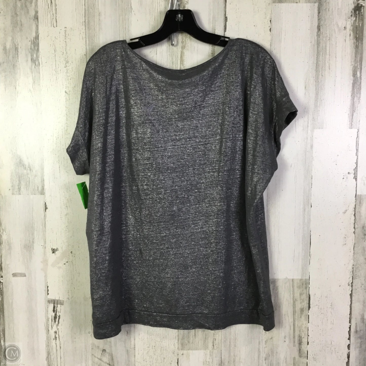 Top Short Sleeve Basic By Eileen Fisher In Grey, Size: M