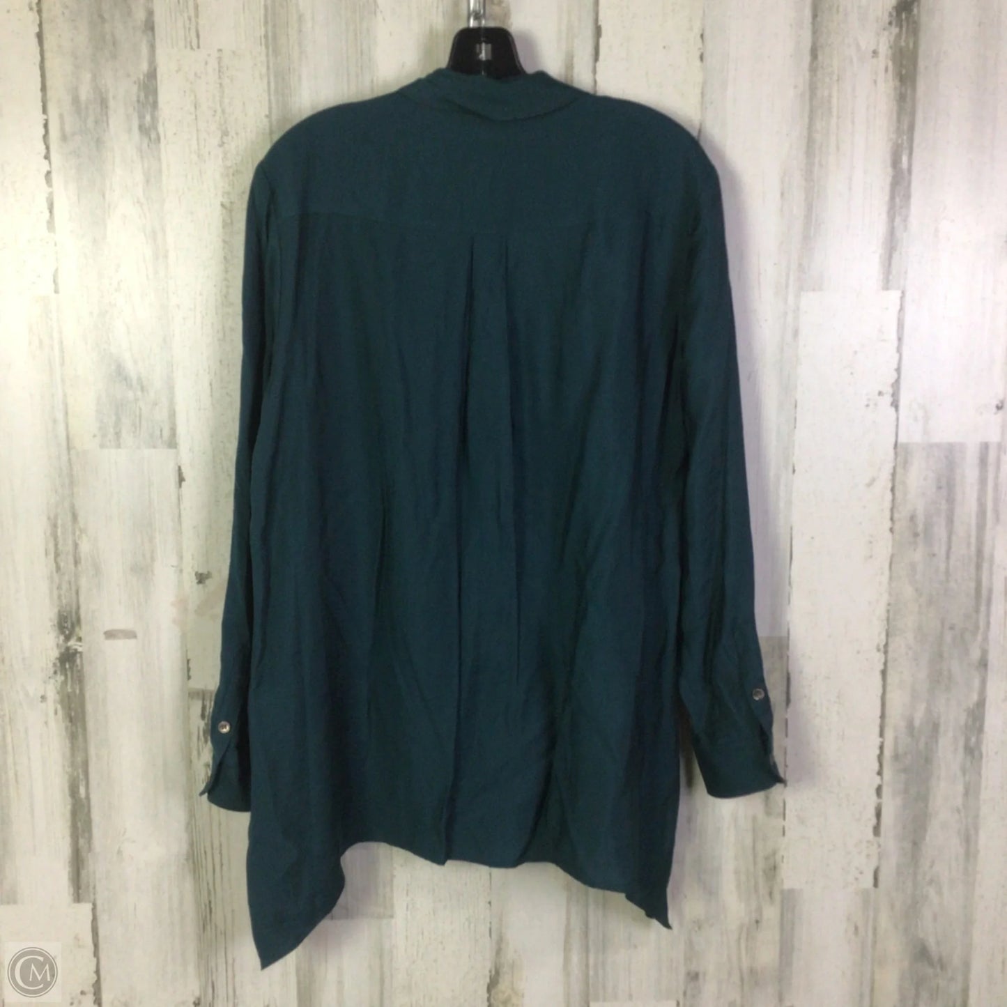 Top Long Sleeve By West Bound In Teal, Size: L
