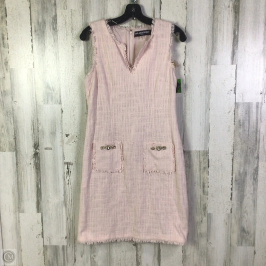 Dress Designer By Karl Lagerfeld In Pink, Size: M