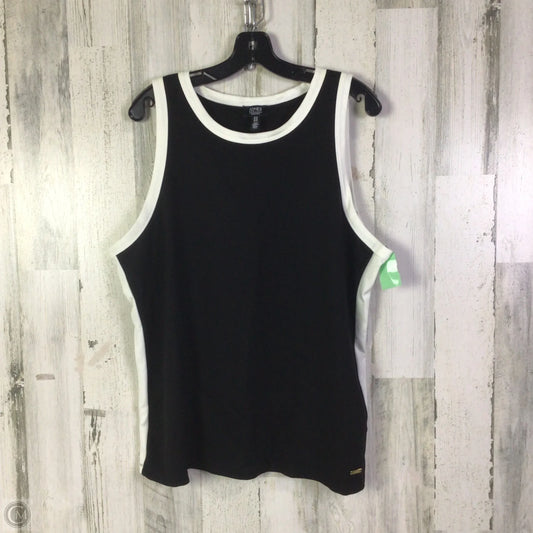 Top Sleeveless Basic By Jones New York In Black, Size: Xl