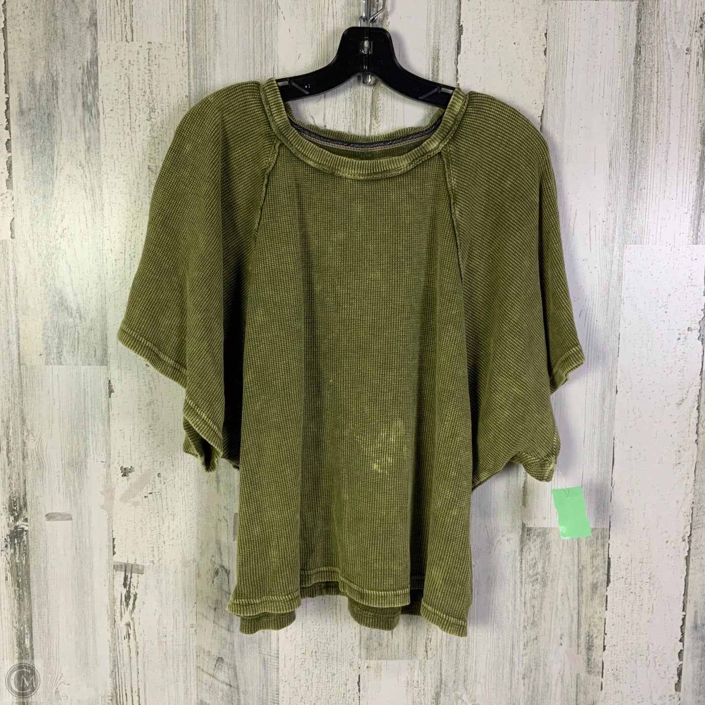 Top Short Sleeve Basic By Pilcro In Green, Size: M