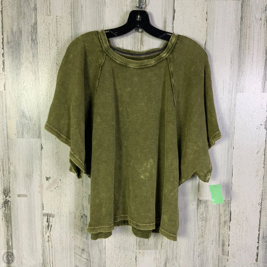 Top Short Sleeve Basic By Pilcro In Green, Size: M