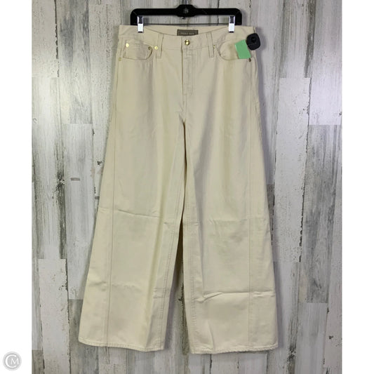 Jeans Wide Leg By Point Sur In Cream, Size: 10