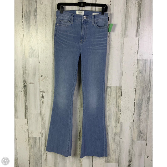 Jeans Flared By Frame In Blue Denim, Size: 2