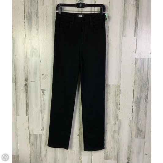 Jeans Straight By Paige In Black, Size: 2