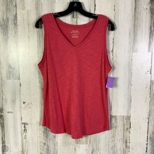 Tank Top By Chicos In Pink, Size: M