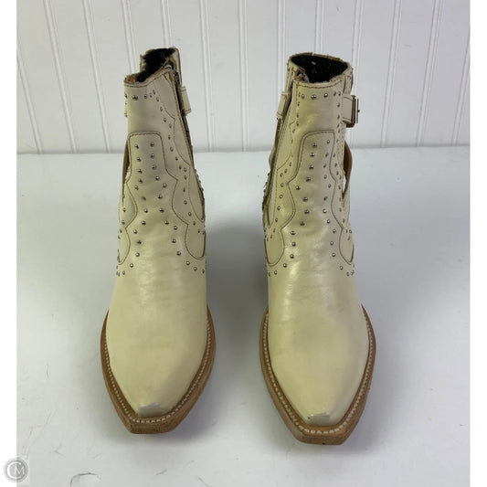 Boots Western By Freebird In Cream, Size: 6