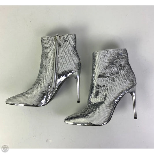 Boots Designer By Alice + Olivia In Silver, Size: 6.5