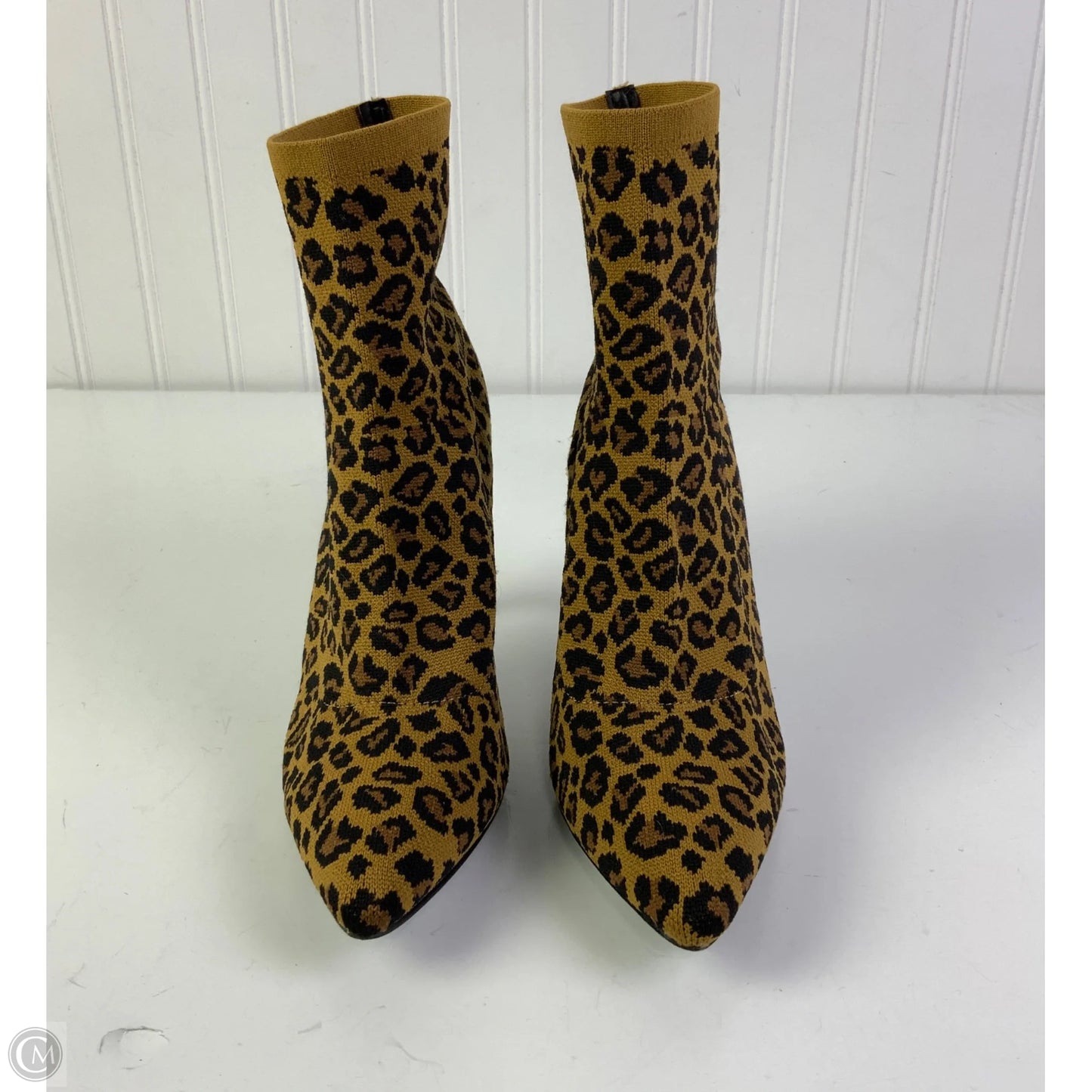 Boots Ankle Heels By Mia In Animal Print, Size: 7