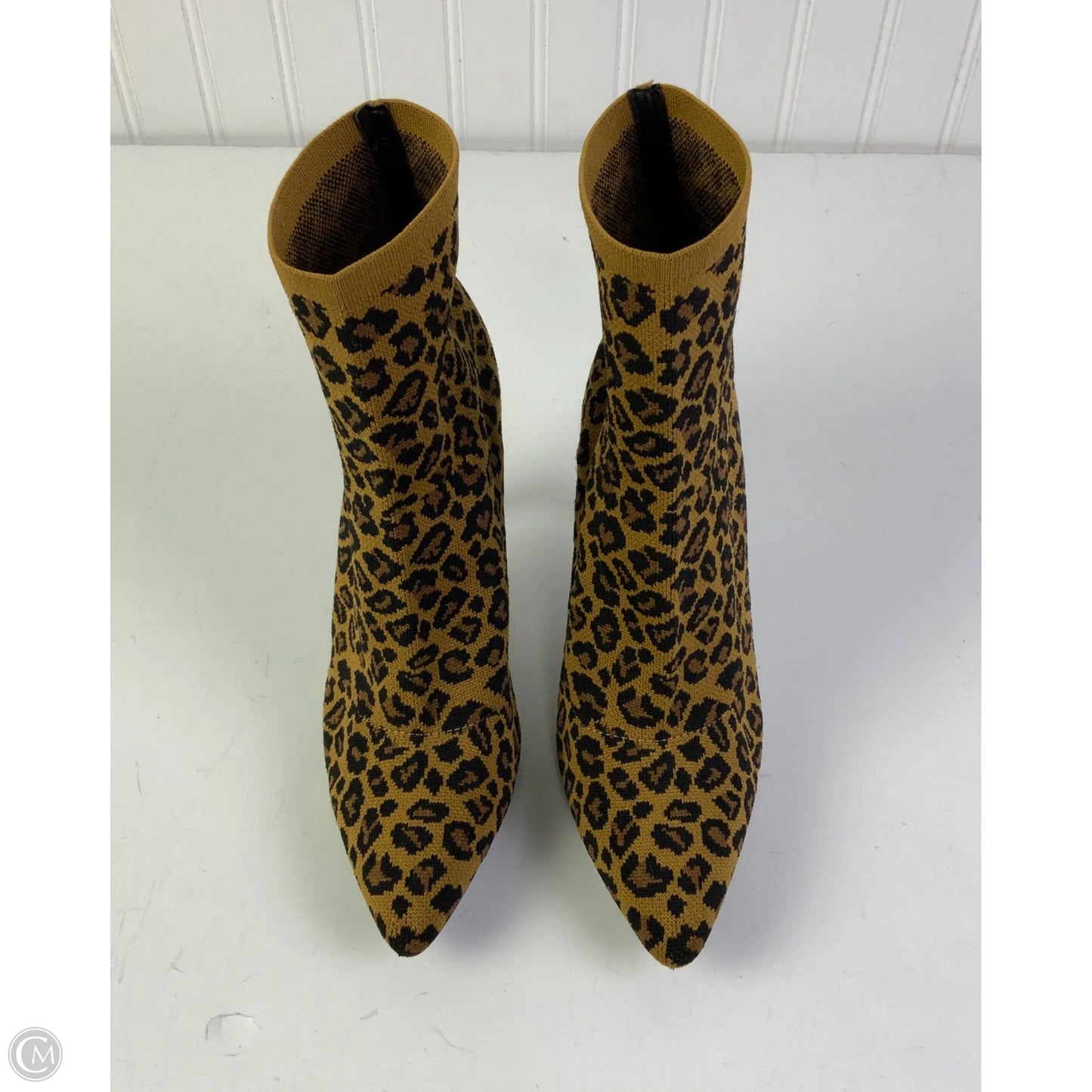 Boots Ankle Heels By Mia In Animal Print, Size: 7