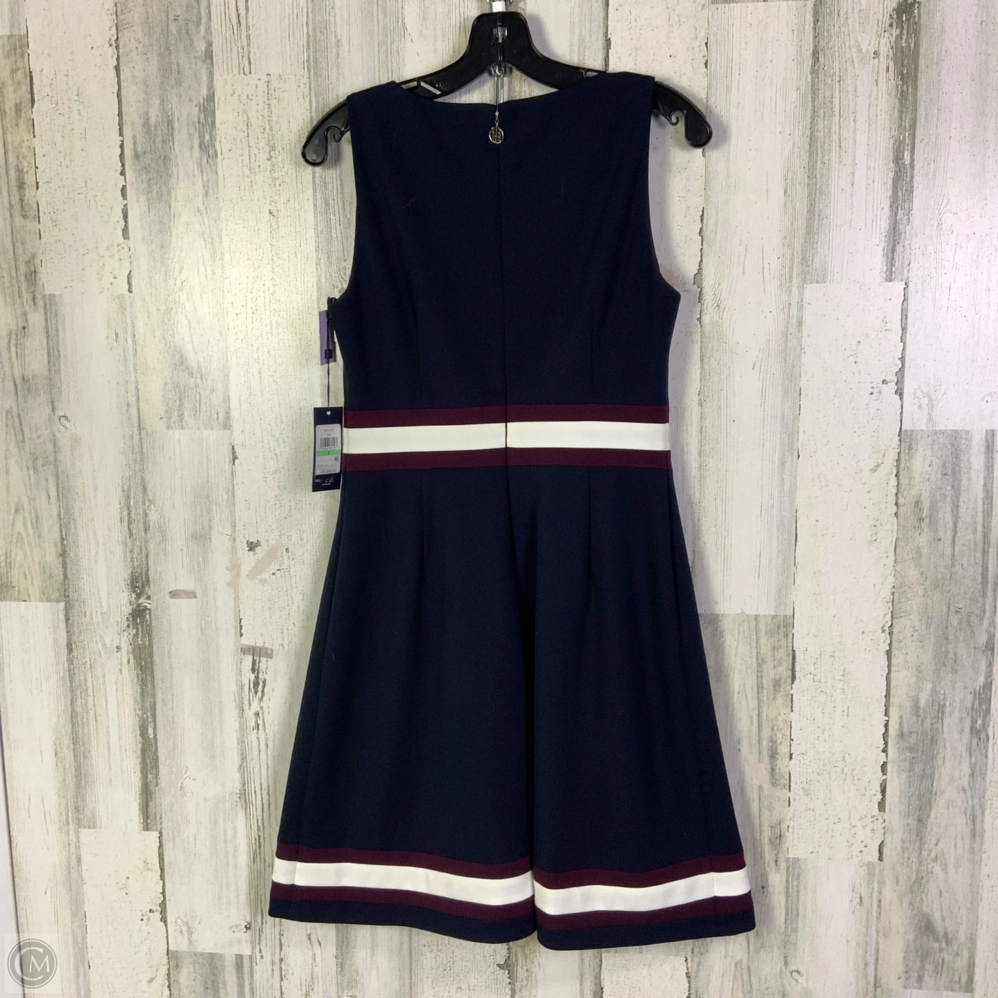 Dress Work By Tommy Hilfiger In Navy, Size: 8