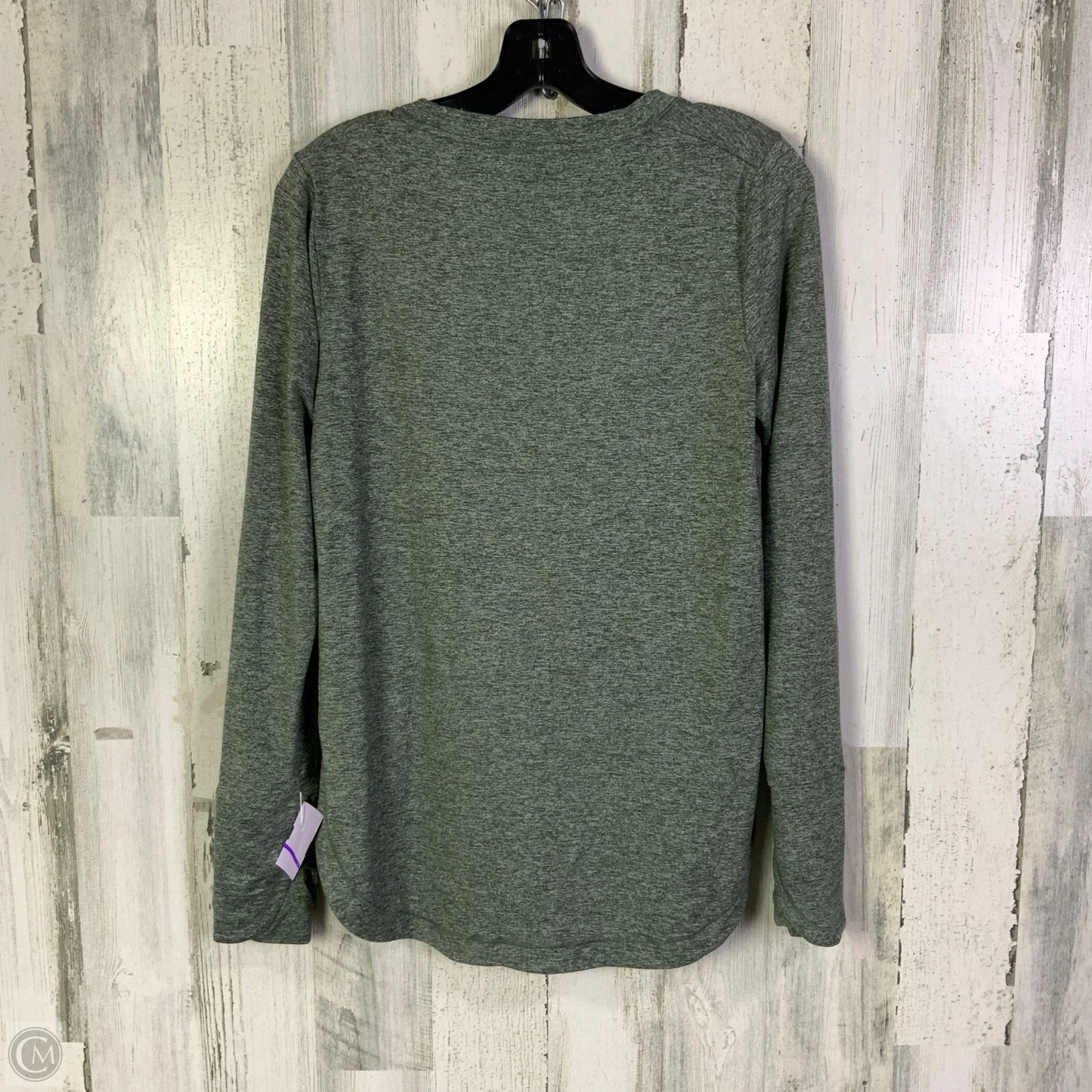 Athletic Top Long Sleeve Crewneck By Athleta In Green, Size: S