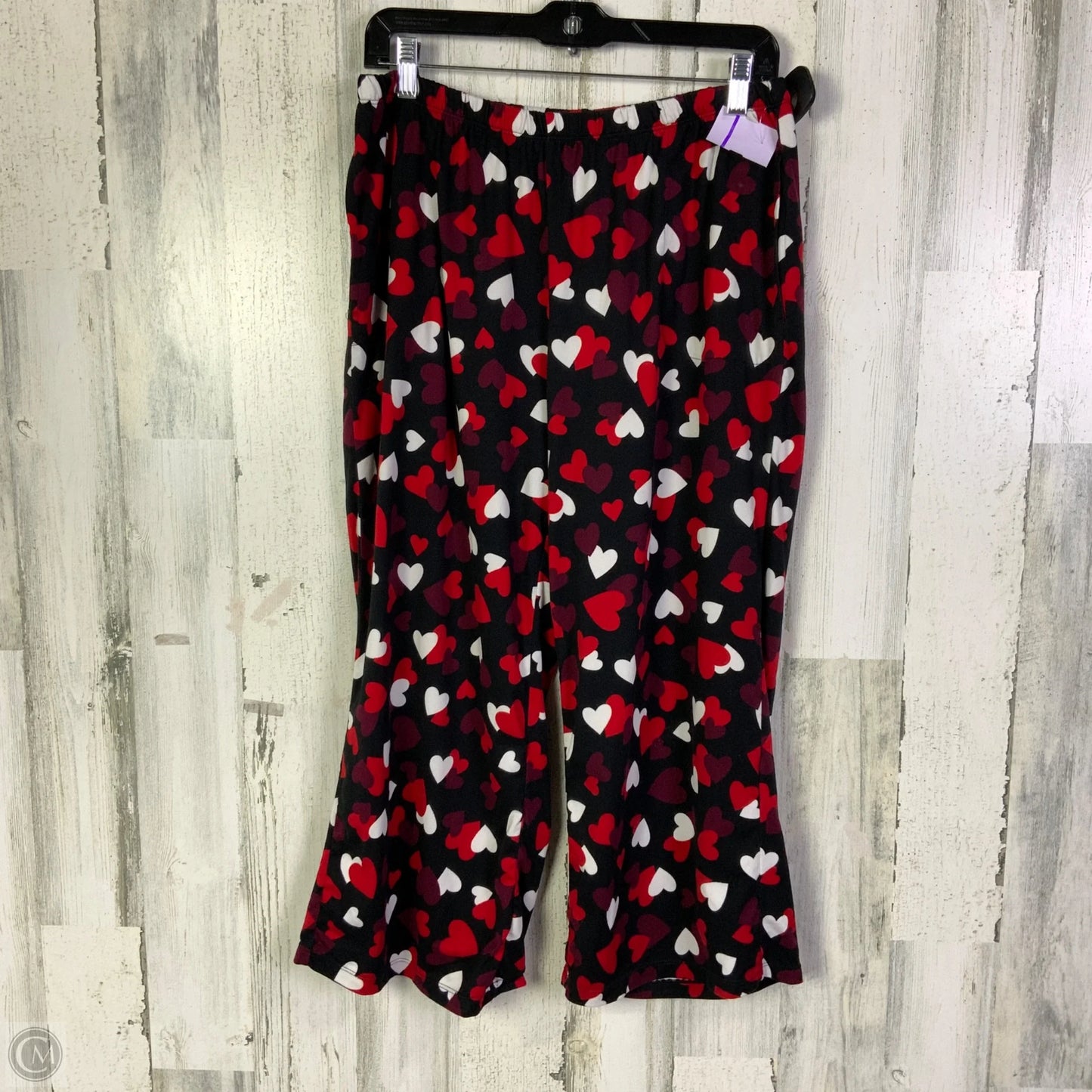 Pajamas Designer By Kate Spade In Black & Red, Size: L