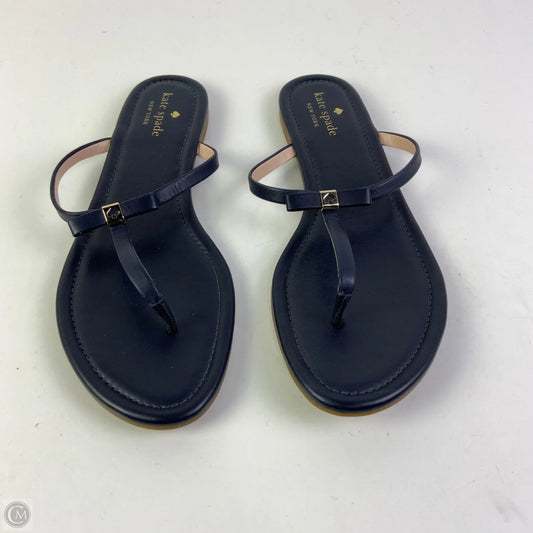 Sandals Designer By Kate Spade In Navy, Size: 11