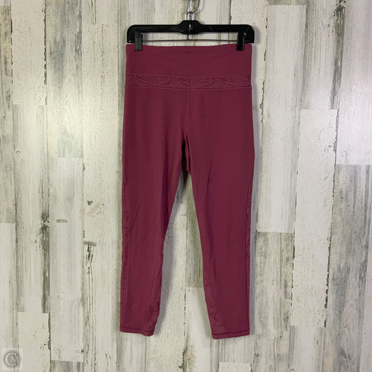 Athletic Leggings By Athleta In Pink, Size: M