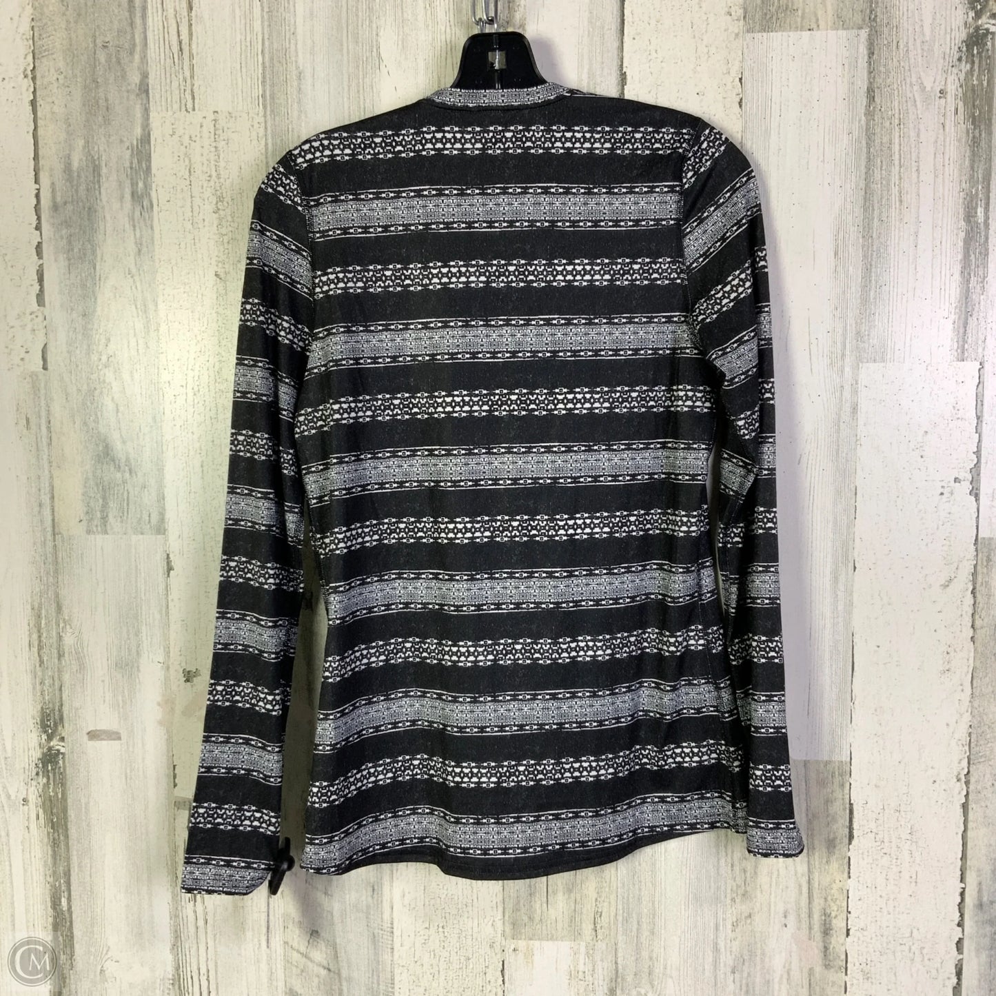 Athletic Top Long Sleeve Collar By Patagonia In Black, Size: S