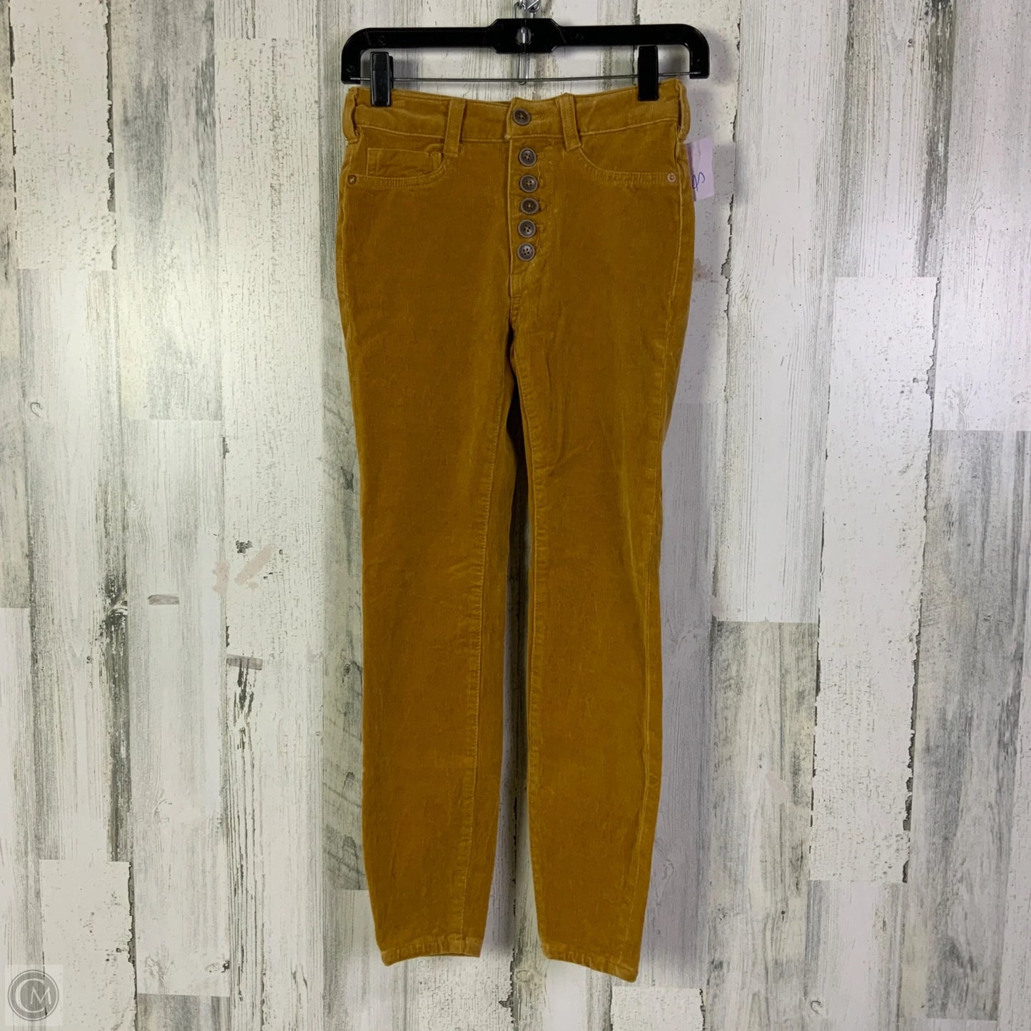 Pants Corduroy By Pilcro In Yellow, Size: 0