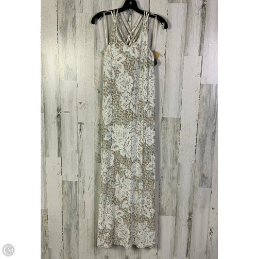 Dress Casual Maxi By Tommy Bahama In Tan & White, Size: S