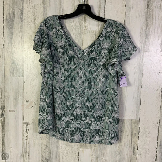 Top Short Sleeve By Liverpool In Green, Size: L