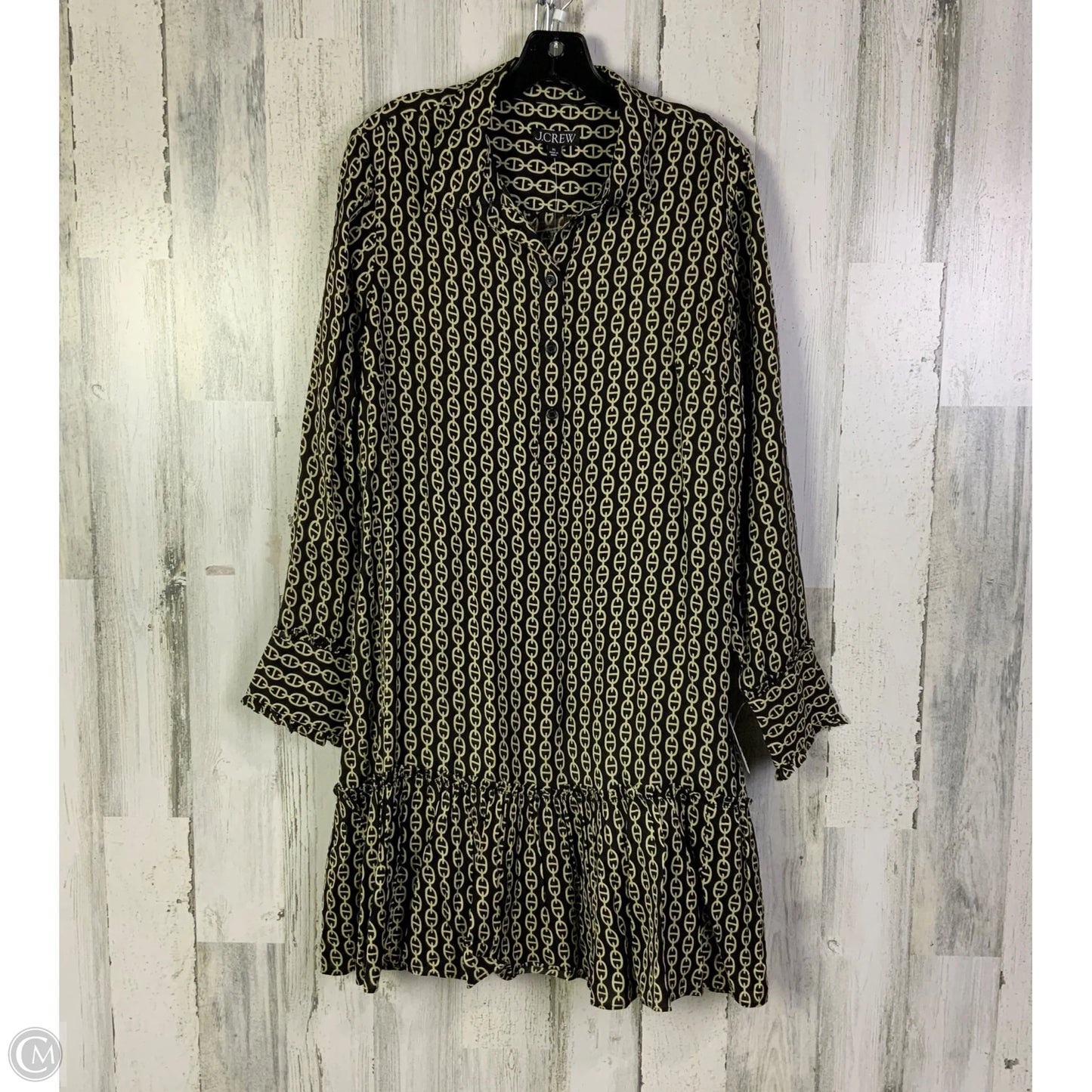 Dress Casual Short By J. Crew In Black & Cream, Size: Xl