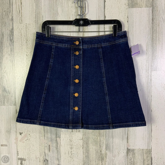 Skirt Mini & Short By Madewell In Blue Denim, Size: 10