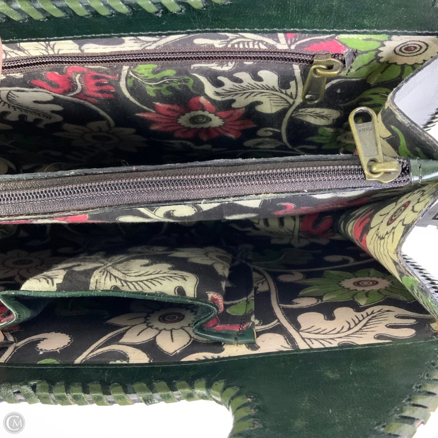 Handbag Leather By Clothes Mentor, Size: Medium
