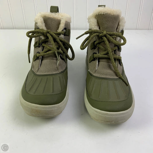 Boots Hiking By Nike In Green & Grey, Size: 7.5