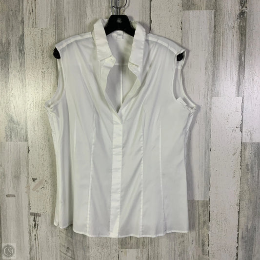 Top Sleeveless By Hugo Boss In White, Size: L