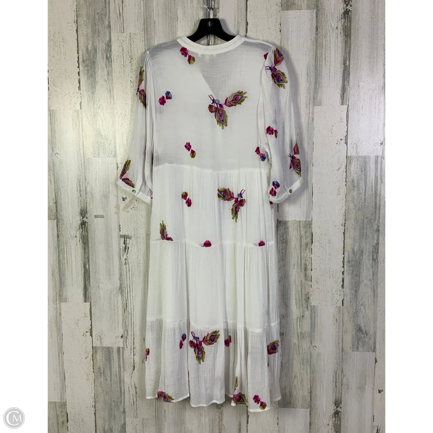 Dress Casual Midi By Figuero & Flower In White, Size: M
