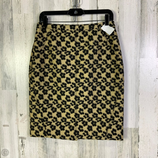 Skirt Mini & Short By Ann Taylor In Animal Print, Size: 8