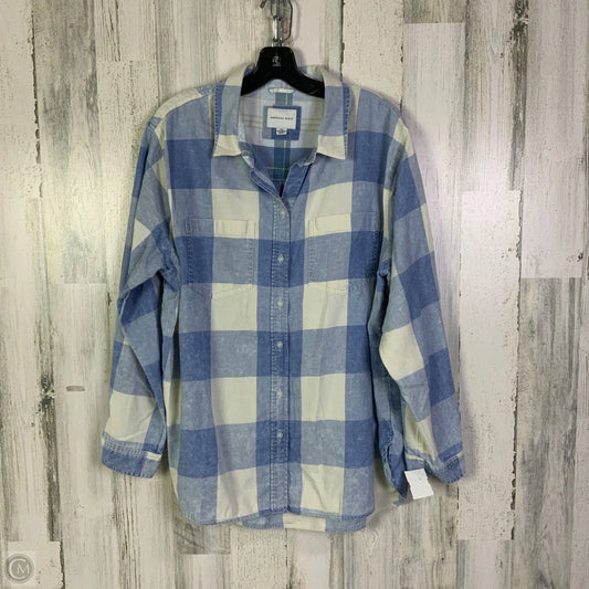 Top Long Sleeve By American Eagle In Blue, Size: L