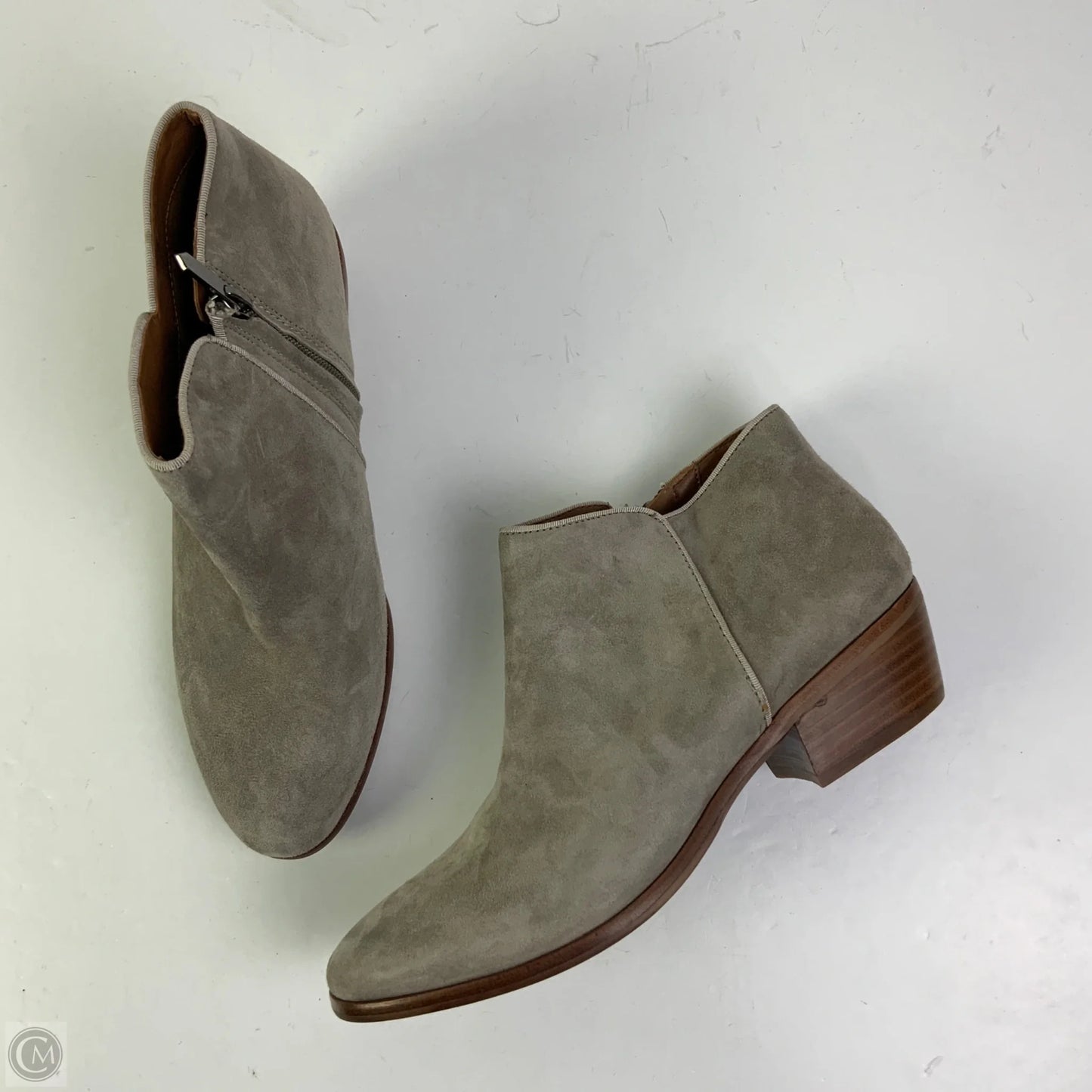 Boots Ankle Flats By Sam Edelman In Grey, Size: 9