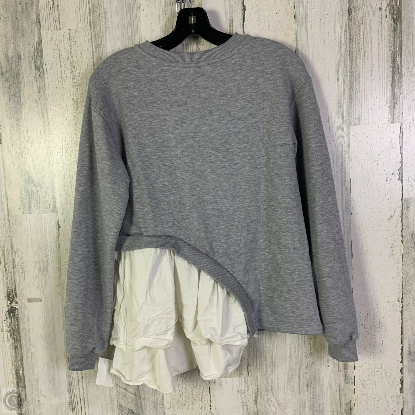 Top Long Sleeve By Maeve In Grey, Size: Xs