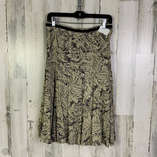 Skirt Midi By Christopher And Banks In Black & Cream, Size: 4p
