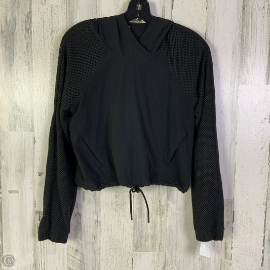 Athletic Sweatshirt Hoodie By Lululemon In Black, Size: 4