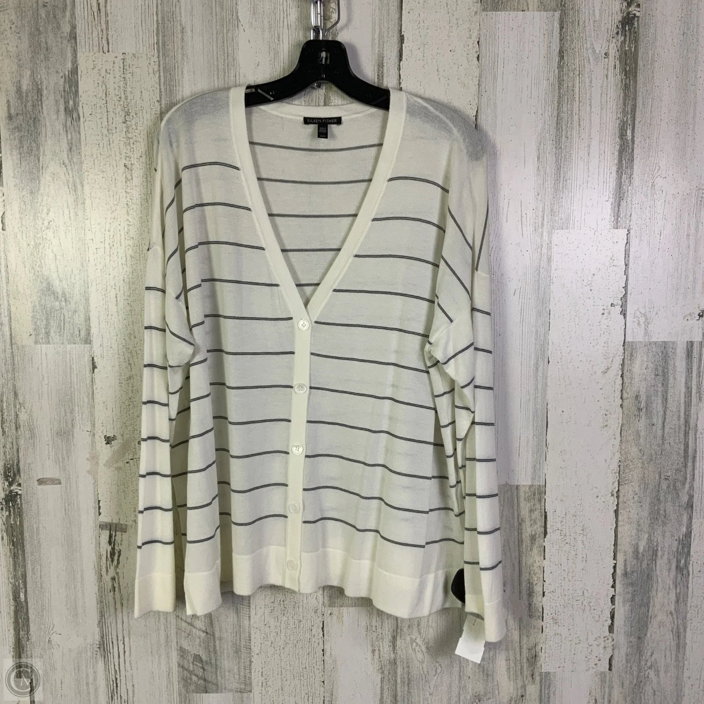 Cardigan By Eileen Fisher In White, Size: M