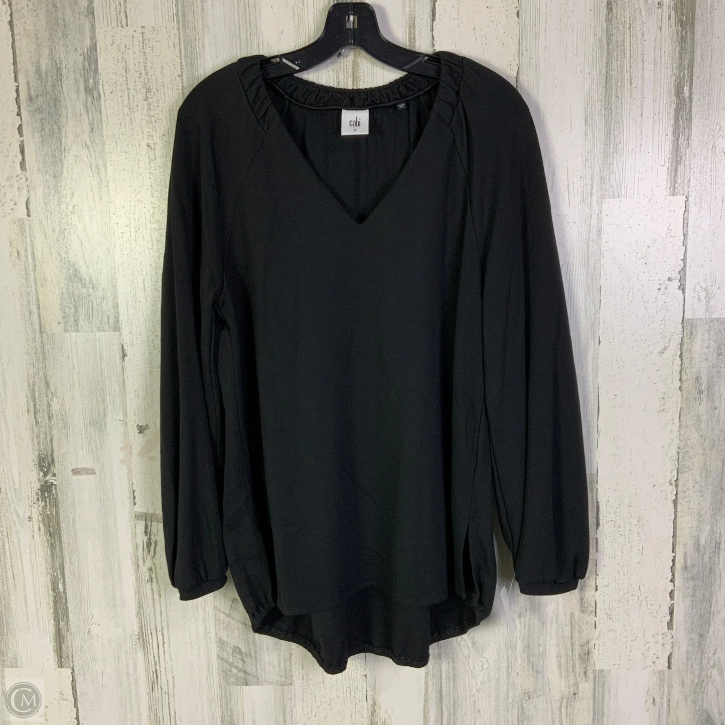 Top Long Sleeve By Cabi In Black, Size: M