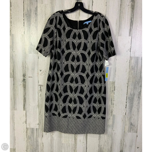 Dress Work By Antonio Melani In Black & White, Size: L