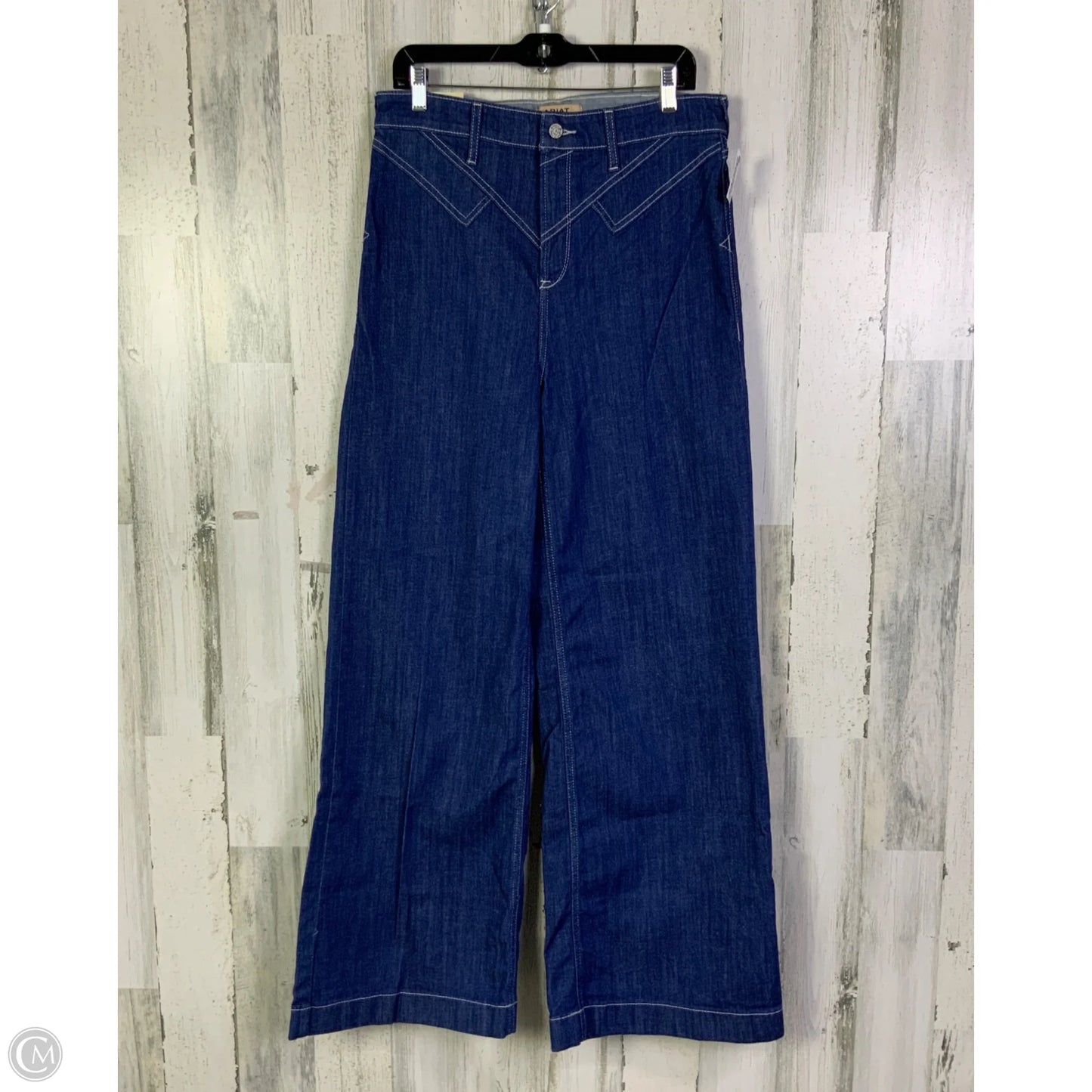 Jeans Wide Leg By Ariat In Blue Denim, Size: 10